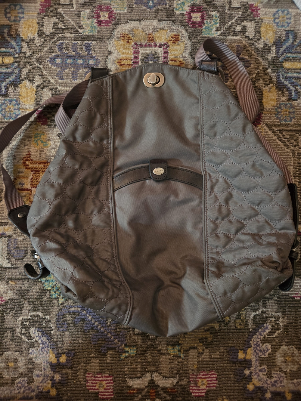 Quilted Gray Men's Crossbody Backpack - Neutral Everyday Carry
